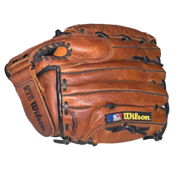 Wilson 12" Canyon Leather Baseball Glove Dual Hinge Pocket Pro Style Durable Des - Picture 4 of 8